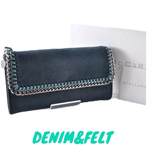 Stella McCartney Falabella Blue Leather Long Wallet | PRELOVED | FULL INCLUSION! - Picture 1 of 10